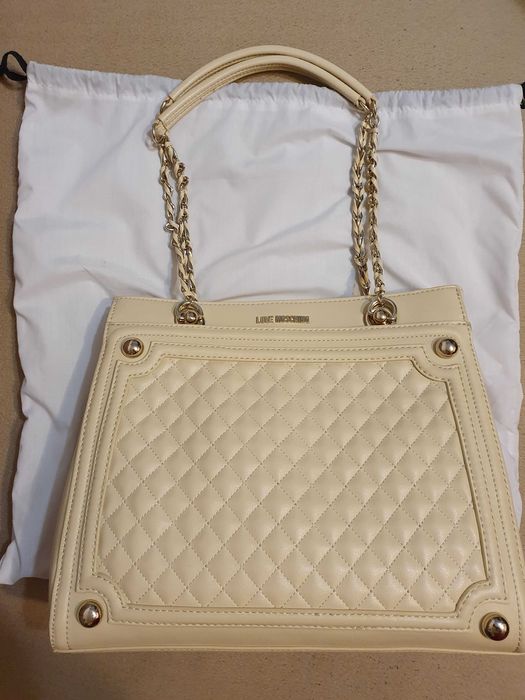 Geanta LOVE MOSCHINO/bej(avorio)
