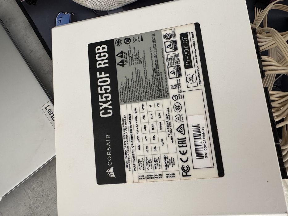 Sursa Modulara Corsair CX550F RGB White