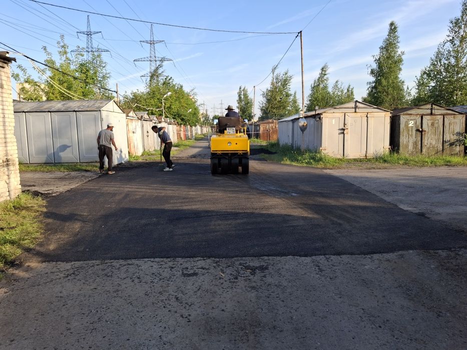 Асфальтирование, укладка асфальта