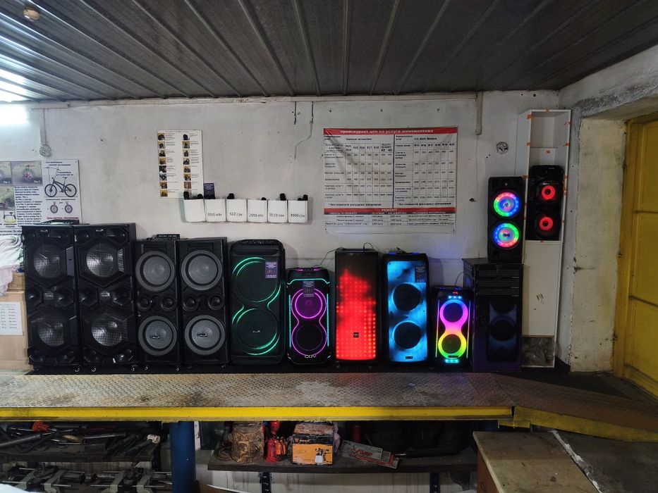 музыкальные колонки с микрофонами