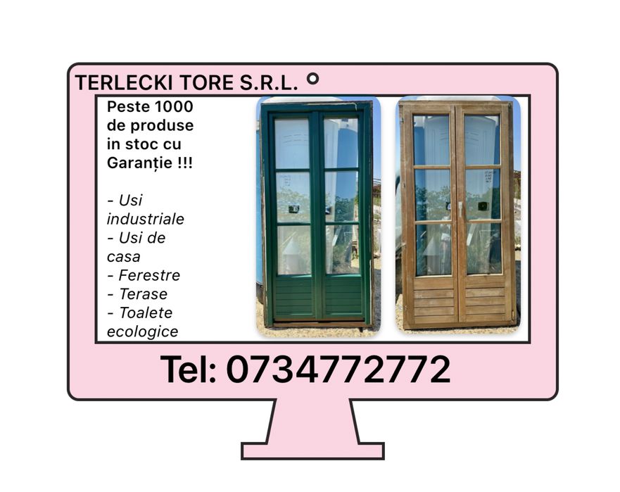 USA TERASA LEMN aluminiu tripan balcon H 215 x L 108 Garantie 2 buc