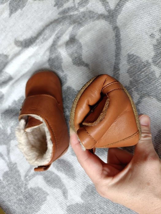 Botosi din piele si lana 22 (12.5cm)