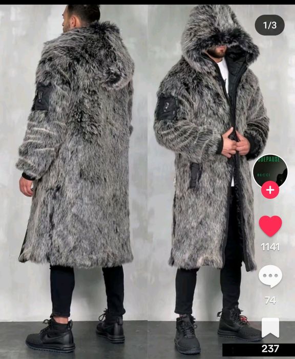 Мъжко дълго палто Уникат !!!