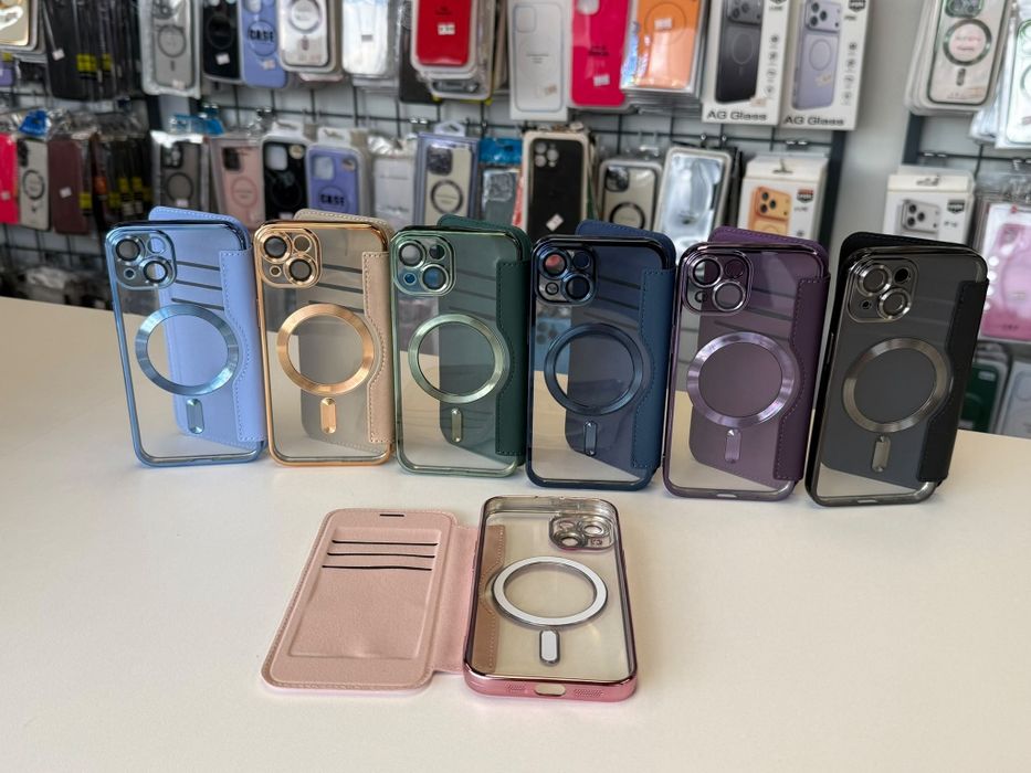 Husa tip carte cu magsafe pentru iPhone 13