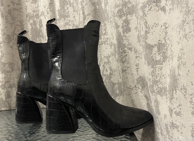 Полусапожки чёрные