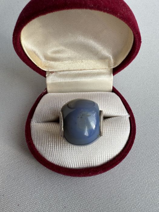 Inel din argint si calcedonia