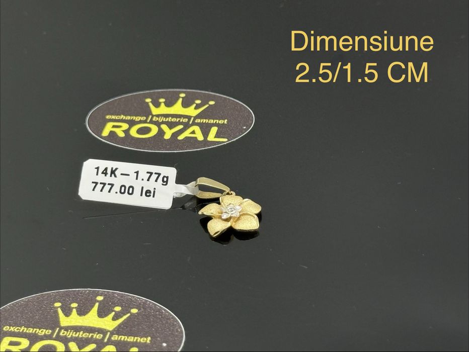 Bijuteria ROYAL : Pandantiv AUR 14K / 1.77 GR