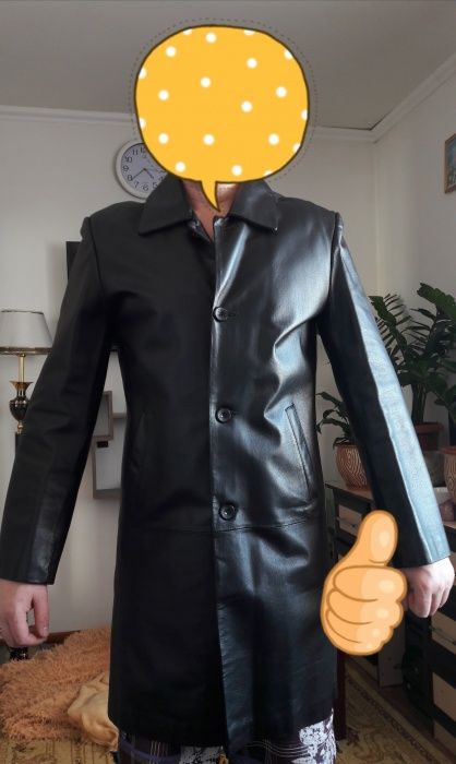 Продам сюртук кожаный