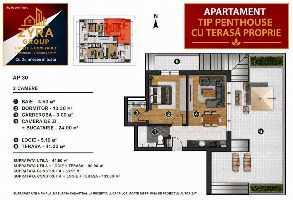 Militari Pacii|91 mp2 Apartament Tip Penthouse Cu Terasa Proprie — fotografia 2