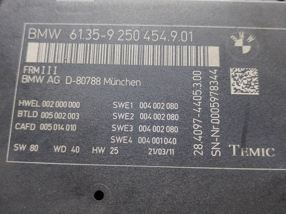 modul lumini bmw seria 5 (2010-2017) [f11] 2.0 motorina 2012