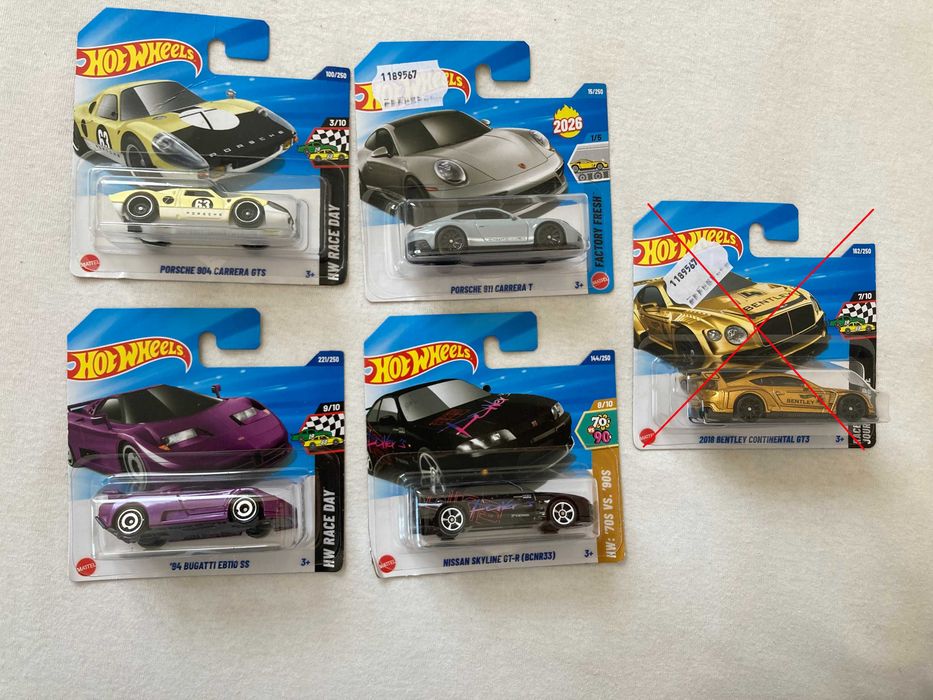 Hot Wheels колички - Ferrari, Audi, BMW, Porsche, Honda и други