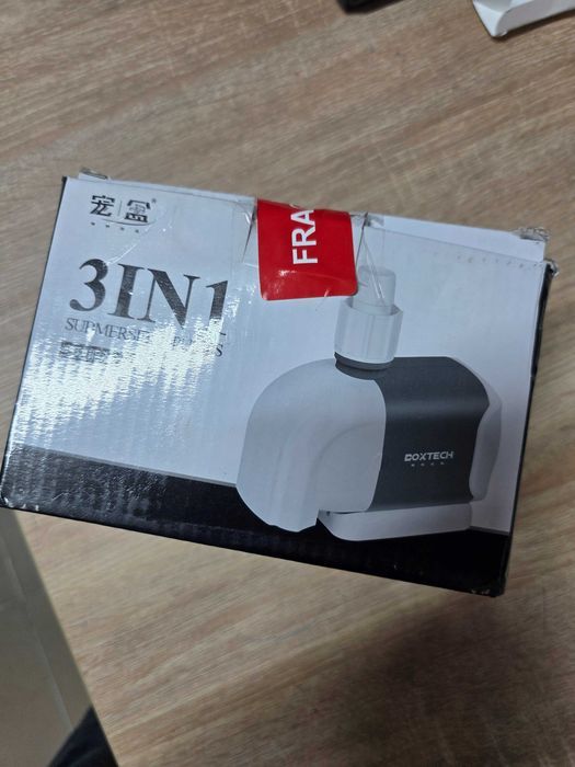 Pompa submersibila pentru acvariu Boxtech, pompa de alimentare cu apa pentru acvariu cu 3 duze