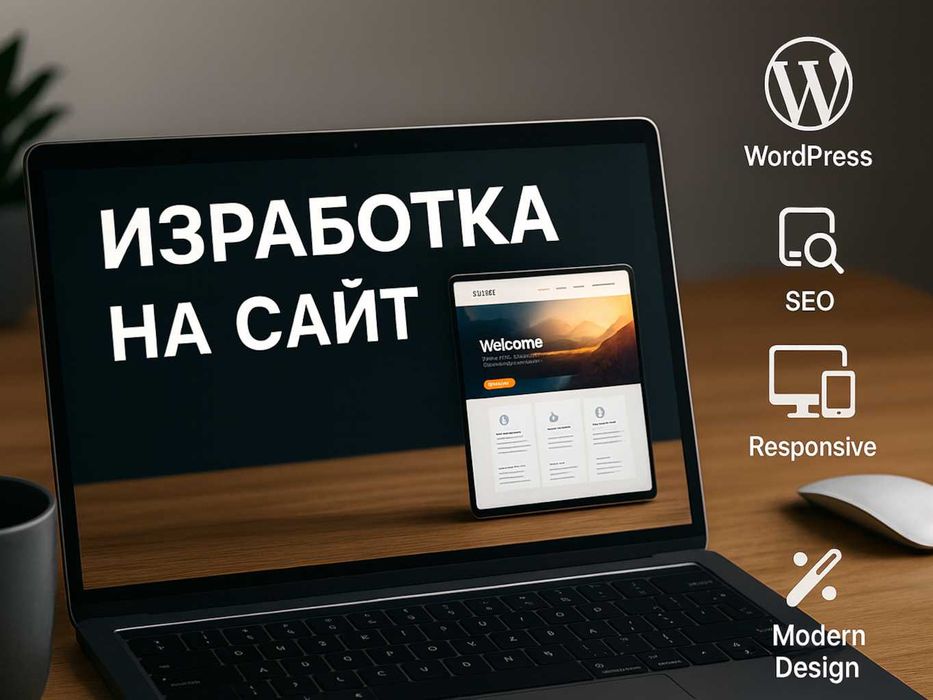 Изработка на модерен уебсайт с WordPress от 390 €