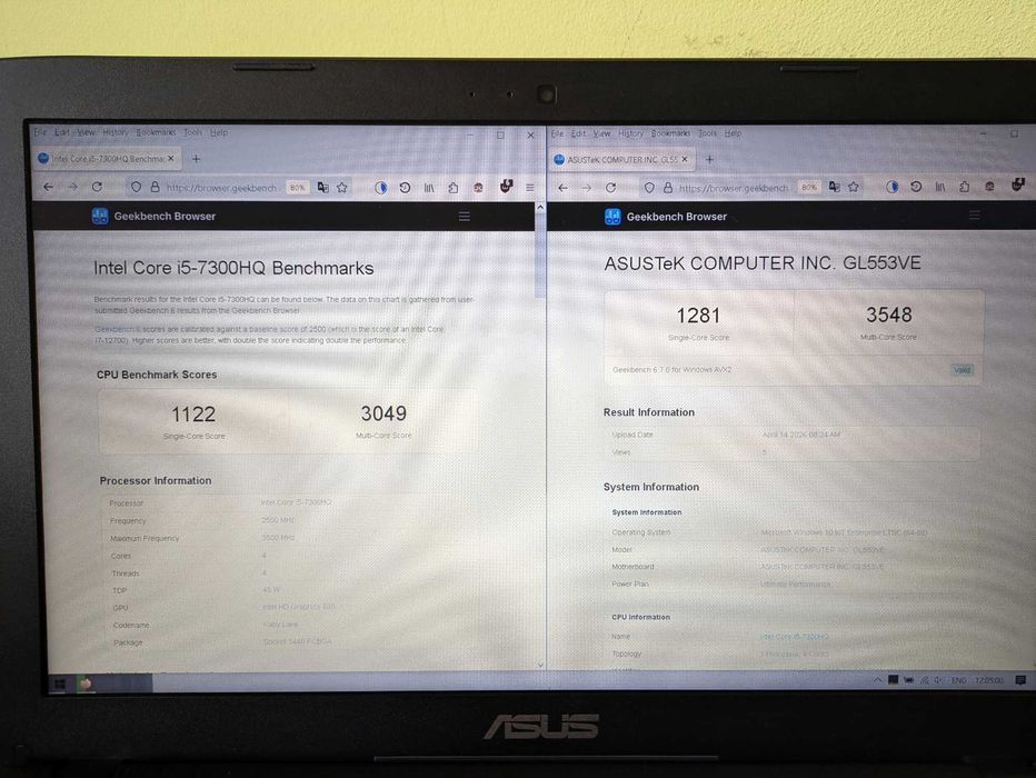 Laptop ASUS 15.6" i5-7300HQ, GTX 1050 TI 2GB, 16GB RAM, 1TB SSD NVMe