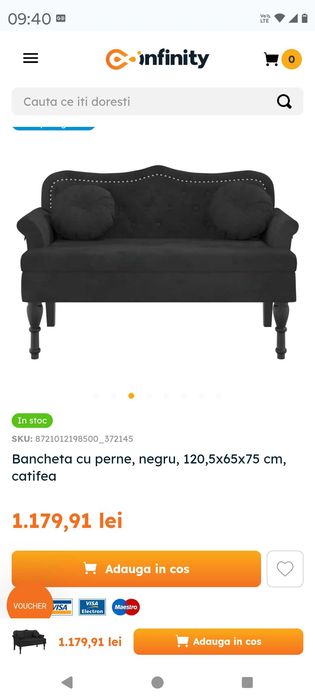 Vând două canapele noi