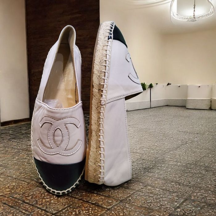 Эспадрильи Chanel из Испании (кожа ягненка,мокасины, туфли).