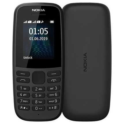 НОВ! Nokia 105 4th Edition Dual Sim Black 24м. Гаранция!