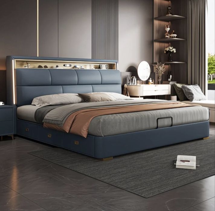 LUXORY КРОВАТЬ с Подсветкой и хранением