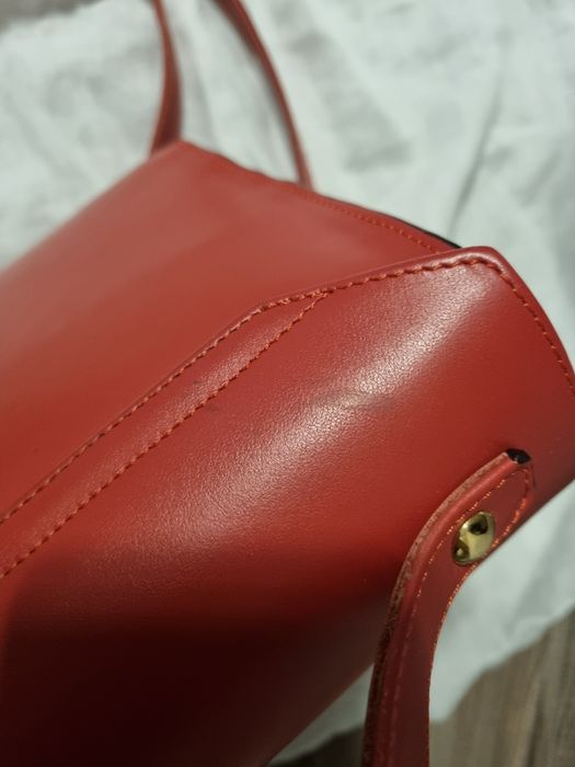 Geanta piele rosie