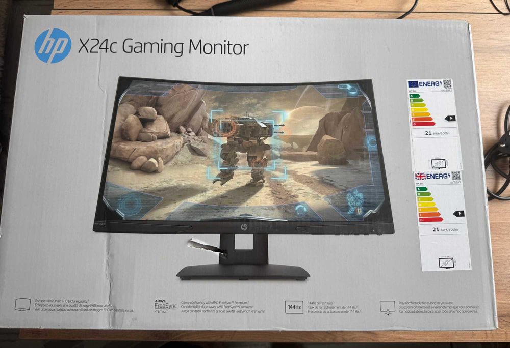 Монитор HP X24c Gaming Monitor 24", 144 Гц, изогнутый
