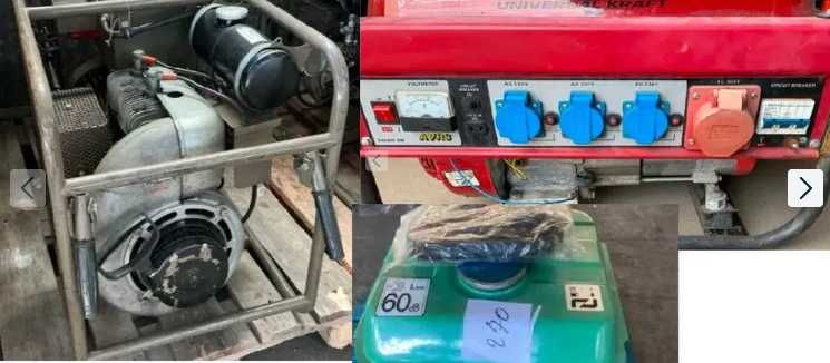 Generator curent  230 sau 380 , spalator  benzi , motopompa