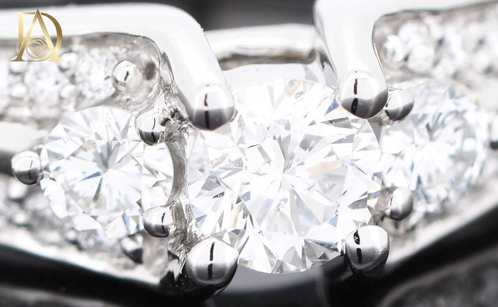 Нов Златен Пръстен с 0.96кт Естествени Диаманти