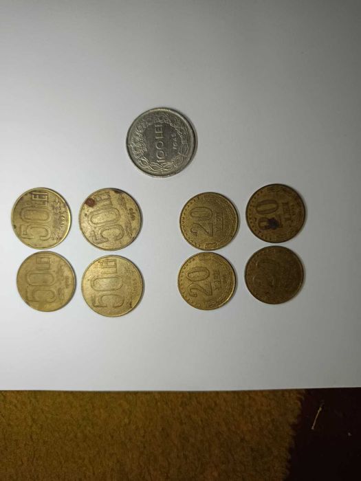 monede vechi, bancnote de 20 lei si cu eclipsa