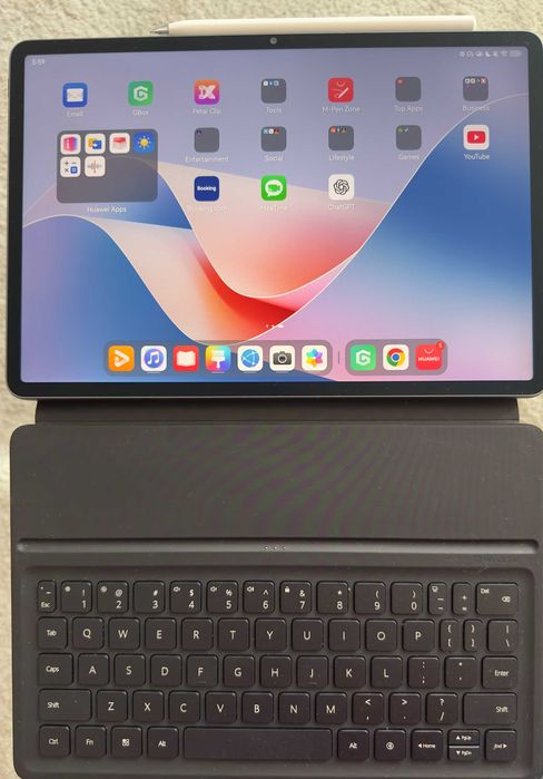 Tableta HUAWEI MatePad 11.5" S PaperMatte, 8GB RAM, 256GB + Smart Magnetic Keyboard si pen