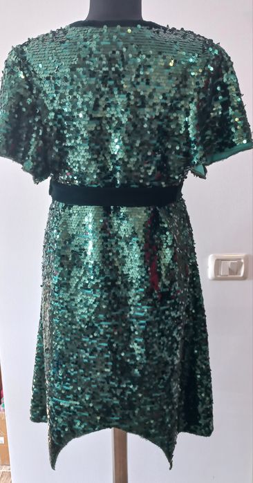 Rochiță paiete verzi