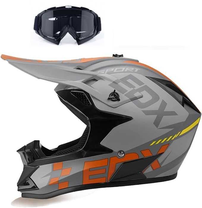 Каска Крос Мотор/Скутер/Бъги/Вело/АТВ с Очила-YF889