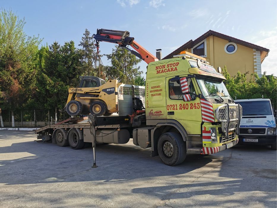Volvo Fm platforma cu macara