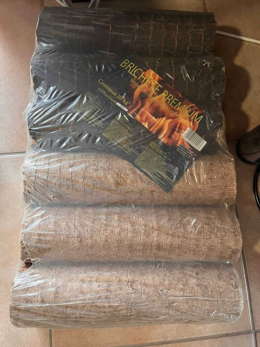 Brichete de foc, rumegus, rotunde, 10 kg