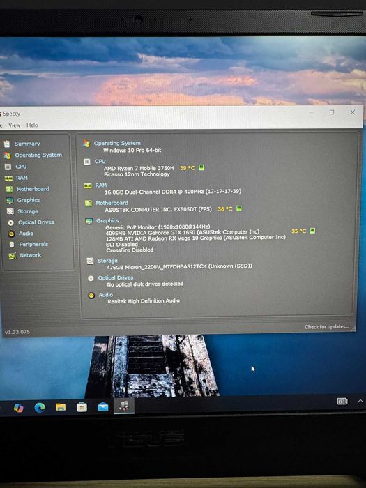 Laptop Asus TUF FX505DT