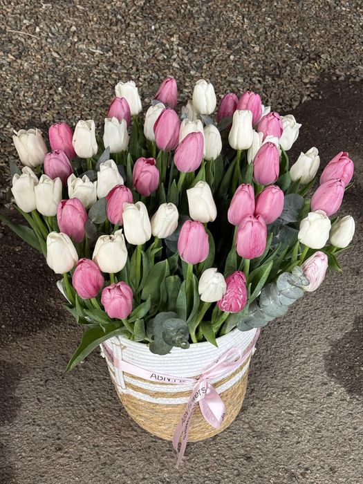 Тюльпаны оптом и в розницу от 350 тг