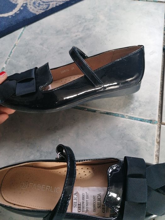 Туфли модные черные, фаберлик.