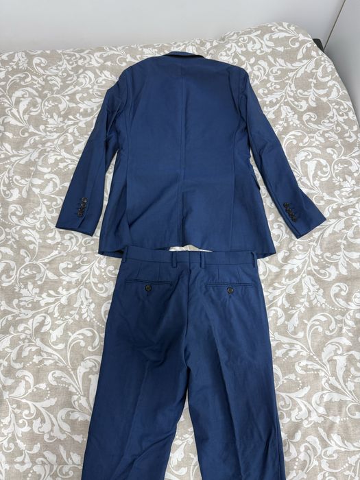 Costum Bigotti Artigiani, bleumarin,model Conti, marime S/ 44