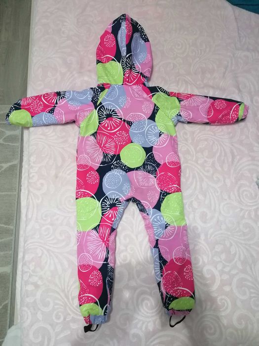 Costum softshell schi/ sanie imprimeu papadie copii 98