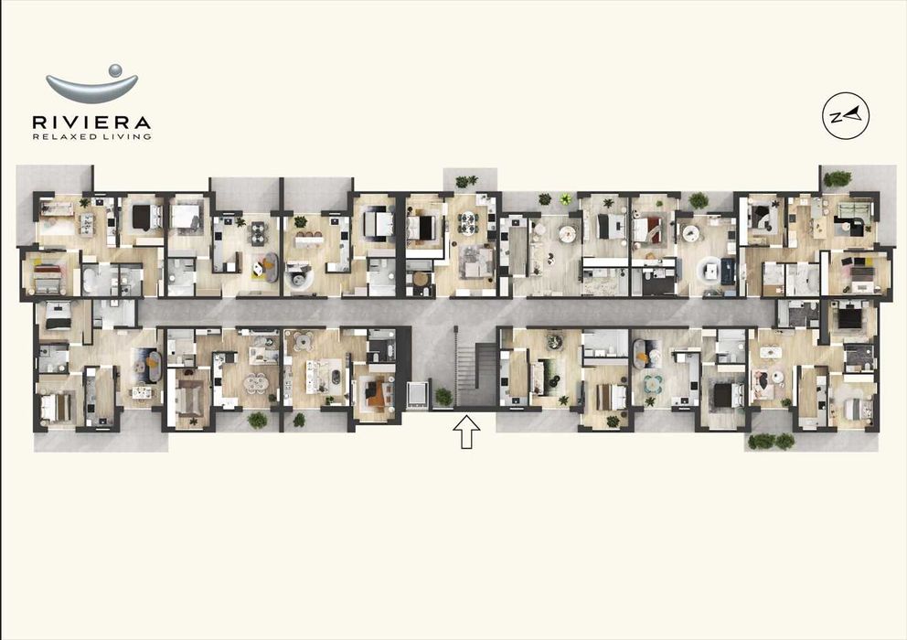 Apartament 3 camere de vanzare -  cartier  RIVIERA