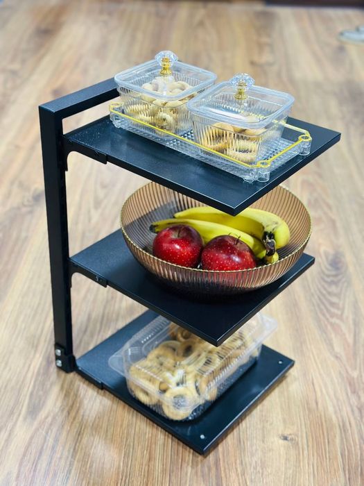 Полка-органайзер под раковину, металлическая, 2 уровня