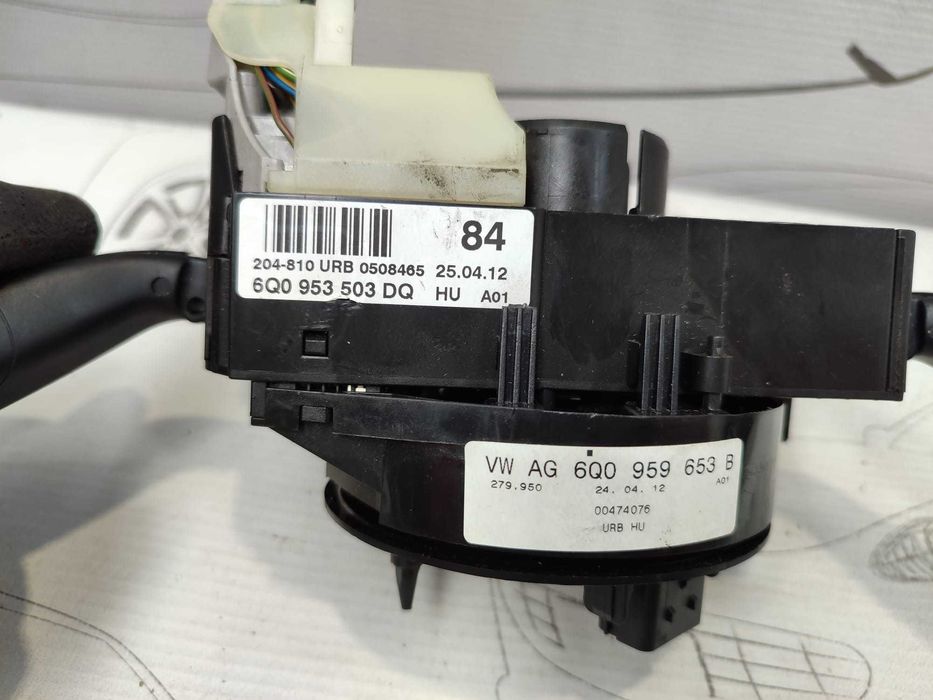 Ansamblu manete comenzi volan + spiră Skoda Fabia Mk2 (5J) 6Q0959653B 2012 / [2007-2014] / (5B3)