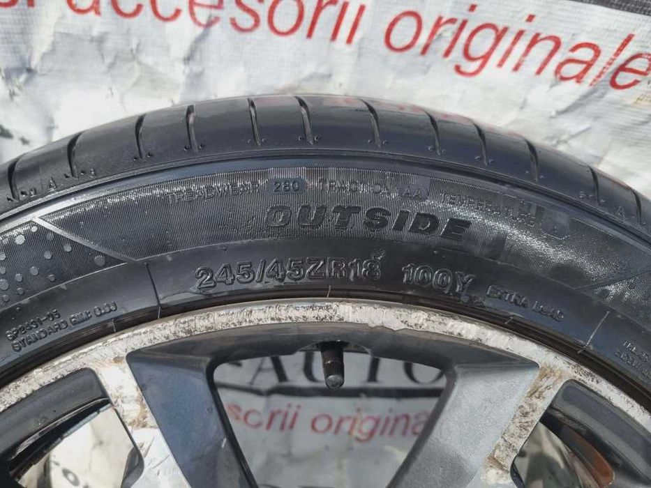 Jante aliaj 9674272577 R18 5x108 cu anvelope vara Peugeot Citroen