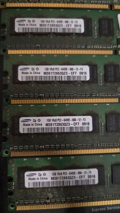 Лот RAM памет за настолен компютър – 14 бр. Samsung DDR2 ECC и DDR3 ADATA