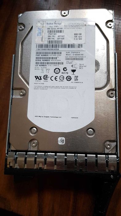 Hdd 3,5" Hard SERVER IBM 49Y1937 49Y1928 49Y1901 Seagate Cheetah 3.5 600GB 15000rpm 16MB SAS (ST3600057SS) 2.5" 900GB 10K 6Gbps 03T7739 savvio 10k.6
