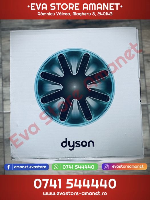 Purificator de aer Dyson HushJet Purifier Compact HJ10 Black/Teal filtru HEPA + filtru cu carbon activ acoperire până la 100 m² 42 dBA