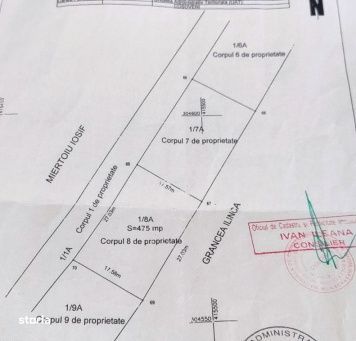 Teren extravilan de vanazre, 475 mp, zona Cosoveni