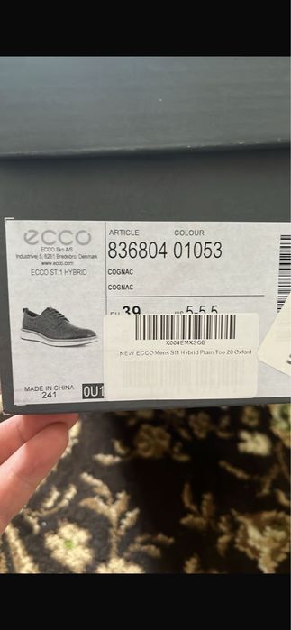 Ecco мужская обувь новая в коробке