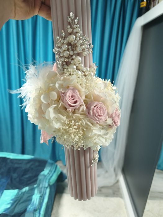 Vând 2 bucăți lumânări ideale pentru nunta/botez