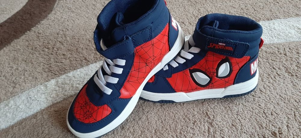Детски кожени високи маратонки SPIDERMAN MARVEL