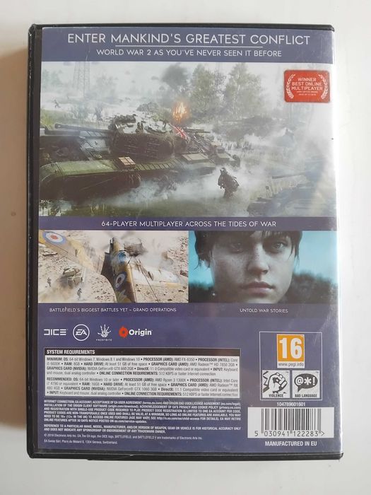 Battlefield V - оригинална компютърна игра с 6 диска / PC Game