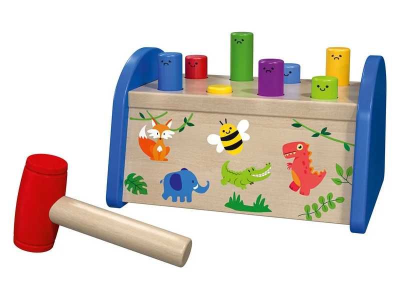 НОВИ! Дървен чук с наковалня с повдигащ механизъм